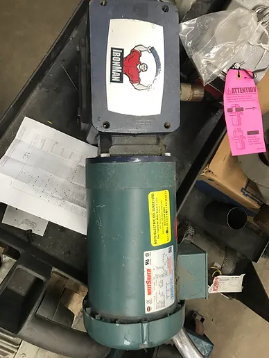 Boyd Electric Leeson Motor and IronMan Gearbox Assembly with Shop Tag
